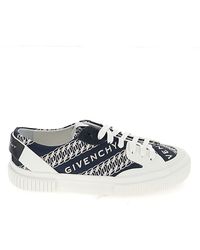 givenchy chain tennis light low sneakers in canvas