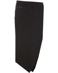 The Attico - High-Waisted Asymmetrical Midi Skirt - Lyst