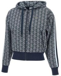 Lacoste - Jacquard Monogram Hoodie - Lyst