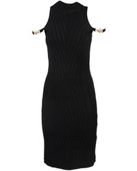 Versace Knitted Sleeveless Dress - Black