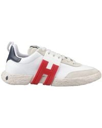 Hogan 3r H-logo Lace-up Sneakers - White