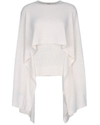 TOTEME - Knitted Silk Cape - Lyst