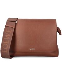 Loewe - Flamenco Logo Printed Shoulder Bag - Lyst