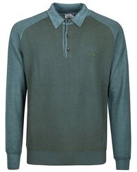Etro - Long Sleeve Polo Shirt - Lyst