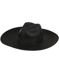 McQueen - Bow-Detailed Wide Brim Trilby - Lyst