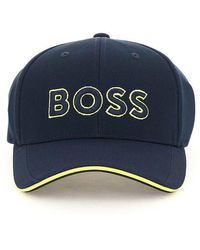 HUGO BOSS Synthetic Carbon Black Cap 