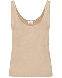 Saint Laurent - Lame Tank Top - Lyst