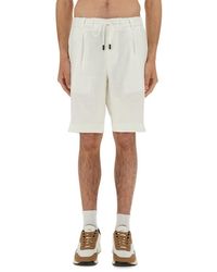BOSS - Wrinkle-Resistant Tapered Fit Shorts - Lyst