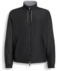 ZEGNA - Microfiber Reversible Brezza Blouson - Lyst