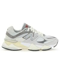 New Balance - 9060 Leather, Suede And Mesh Low-top Trainers 10. - Lyst