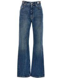 Rabanne - Metallic Sequin Detail Jeans - Lyst