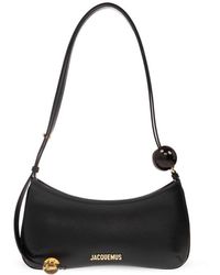 Jacquemus - Le Bisou Perle Leather Bag In Black - Lyst