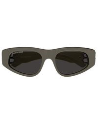 Balenciaga - Rectangle-frame Tinted Sunglasses - Lyst