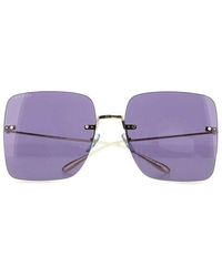 Gucci - Interlocking G Logo Square Frame Sunglasses - Lyst