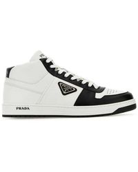 Prada - Downtown High-top Lace-up Sneakers - Lyst