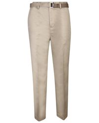 Sacai - Belted Tailored Chino Trousers - Lyst