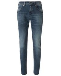 Neil Barrett Denim Skinny Regular Rise Jeans in Indigo (Blue) for Men | Lyst