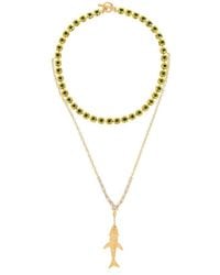 Marni - Fish Charm Embellished Necklace - Lyst