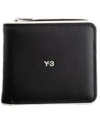 Y-3 - Logo Printed Zipped Wallet - Lyst