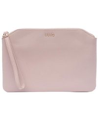 Liu Jo - Logo Lettering Pouch Bag - Lyst