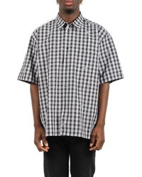 Givenchy - 4g Checked Short-sleeved Shirt - Lyst