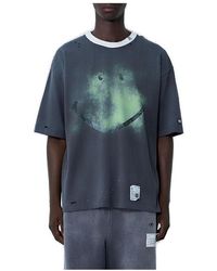 Maison Mihara Yasuhiro - Crewneck Distressed T-Shirt - Lyst