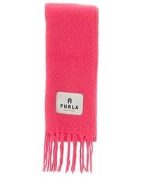 Furla Wool 1927 Soft in Pink Womens Scarves and mufflers Furla Scarves and mufflers 