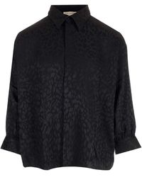 Saint Laurent - Buttoned Long-sleeved Shirt - Lyst