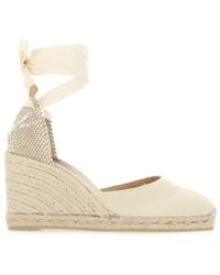 Castañer - Carina Ankle-Tie Wedge Pumps - Lyst