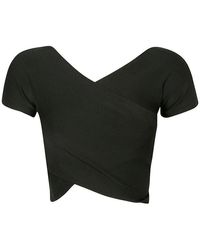 Philosophy Di Lorenzo Serafini - Double-layer V-neck Knitted T-shirt - Lyst