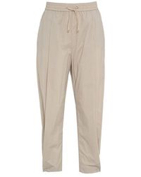 Herno - Lightweight Drawstring Cropped Trousers - Lyst