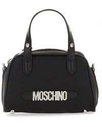 Moschino - Logo Lettering Zipped Tote Bag - Lyst