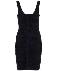 Givenchy - Black Mini Dress With Ruffles - Lyst