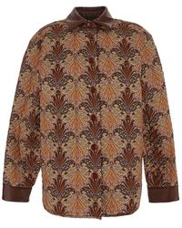 Etro - Paisley Quilted Shirt Jacket - Lyst