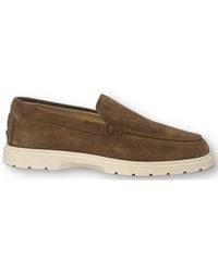 Tod's - Logo Embossed Slip-on Loafers - Lyst