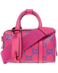 Gucci GG Embossed Mini Duffle Bag - Pink