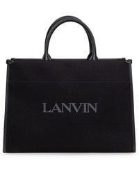 Lanvin - Tote Bag With Logo - Lyst