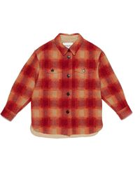Isabel Marant - Harveli Checked Buttoned Coat - Lyst