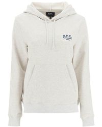 A.P.C. - Manuela Hoodie With Embroidered Logo - Lyst