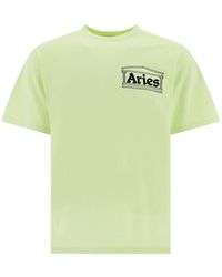 Aries - Logo Printed Crewneck T-shirt - Lyst