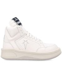 Rick Owens - X Converse Turbowvpn Lace-Up Mid Sneakers - Lyst