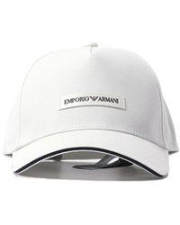 Emporio Armani - Logo-patch Curved Peak Baseball Cap - Lyst