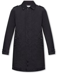 Stone Island - Logo Patch Single-breasted Coat - Lyst