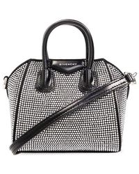 Givenchy Crystal-embellished Antigona Lock Top Handle Bag in