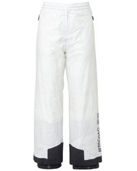 3 MONCLER GRENOBLE Logo Printed Ski Trousers - White