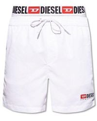 DIESEL - Bmbx-visper-41 Logo Printed Drawstring Swim Shorts - Lyst