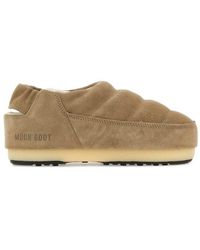 Moon Boot - Round Toe Slip-On Slippers - Lyst