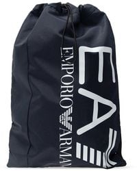 EA7 - Logo Backpack - Lyst