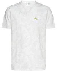 Etro - Allover Paisley Printed Crewneck T-shirt - Lyst