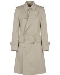Burberry - Mid-length Belted Trench Coat - Lyst